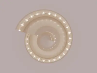 spiral ramp 3D model