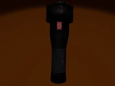 Simple Flashlight Low-poly 3D model