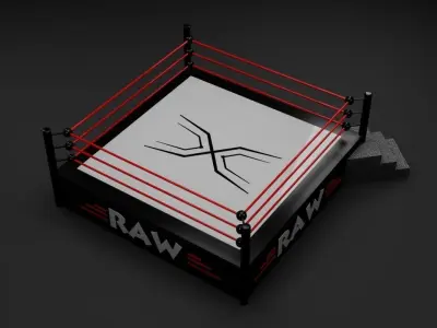 Ring Wrestling - Boxing - PBR - low poly - 3d Model - Game Ready Low-poly 3D model