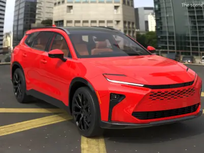  Panoramic Roof Hybrid SUV Red Simplified 