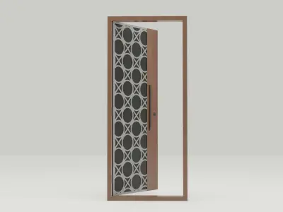 Modern designer door  Free 3D model