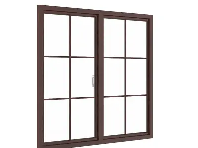 Wooden Window 08 3D model