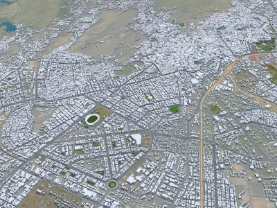 Jodhpur Rajasthan India 30km Low-poly 3D model