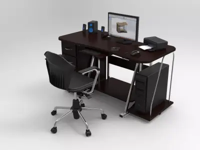 pc table 3 3D model