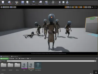 Robot traveler BRO Low-poly 3D model