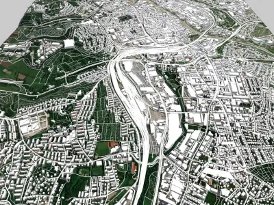 Cityscape Ulm Germany 3D model