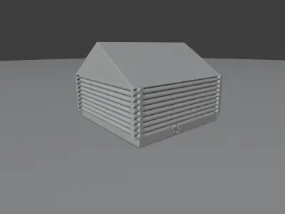 medieval wood house 3D model