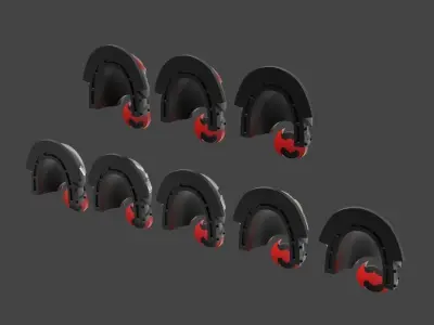 Dragon Shoulderpads 3D print model