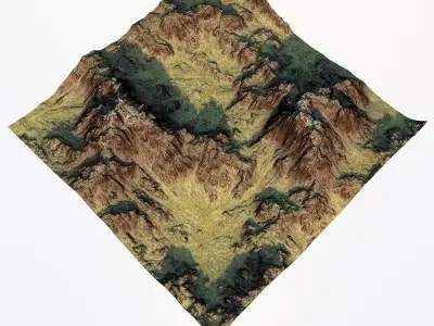 Mountains north erosion n1 3D model