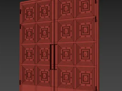 Gate black loft 017 3D model