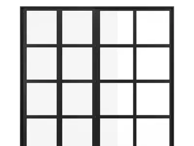 Metal Door-16 segments 3D model