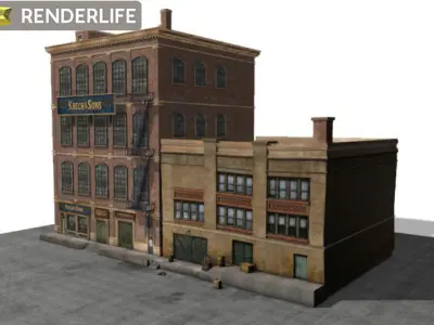 Factory Warehouse 24839 3D model