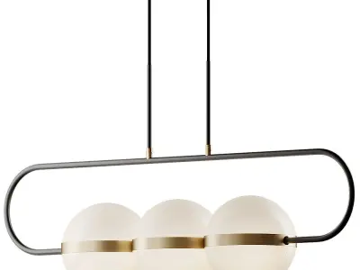 Tagliato LED Chandelier by Alora Lighting 3D model