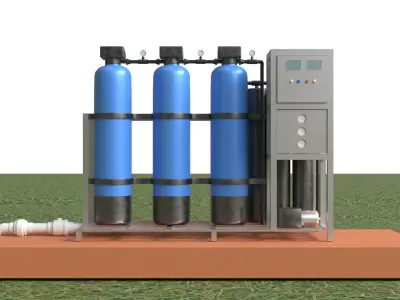 Rainwater Harvesting System on Poultry Farm 3D model