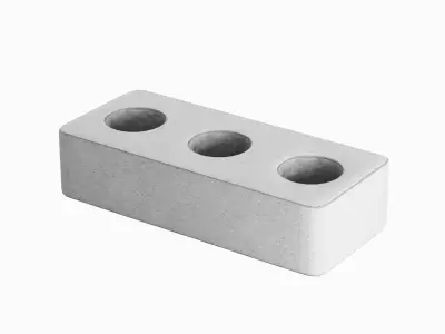 Concrete Brick B 04 Low-poly 3D model