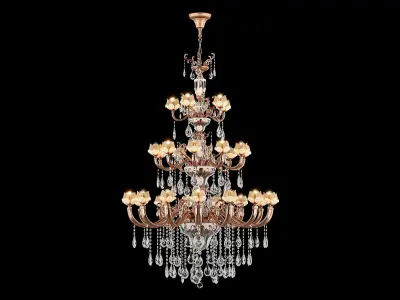 MD 6806-15-10-5 Osgona Chandelier 3D model