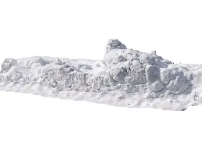 Winter snow pile 2 3D model