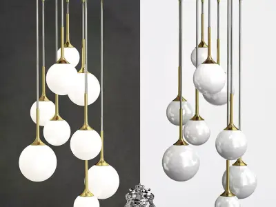 RESTORATION HARDWARE WHITNEY CHANDELIER 3D model