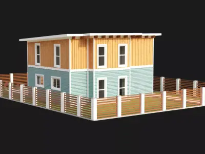 Contemporary House 12 3D model