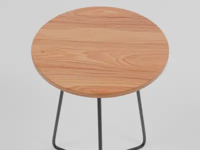 Minimalist Side Table Free 3D model