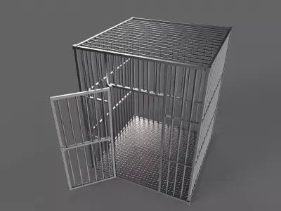 PBR Metal Cage 3D Model Pack