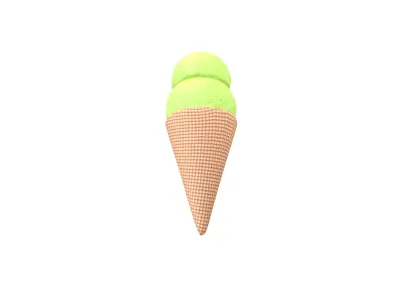 Ice Cream Cone v3 007 Low-poly 3D model
