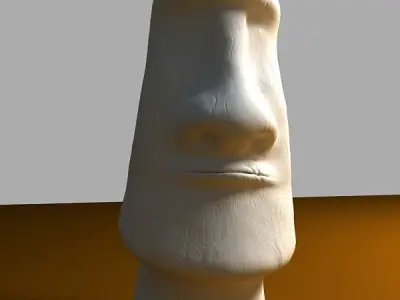 Moai Statue 3d Model 3D model