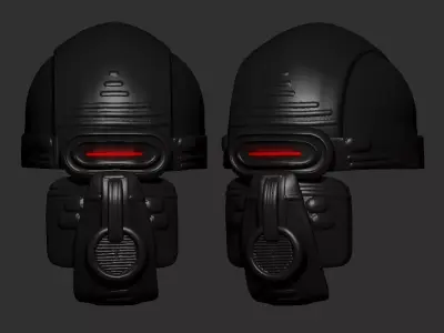 helmet high poly sculpt 3d printable  3D model 165