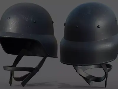 Helmet military Scifi combat soldier armor scifi fantasy 3d  Low-poly 3D model