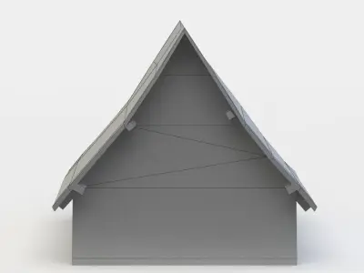 Third floor Low-poly 3D model