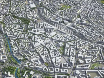 Hanover Low-poly 3D model