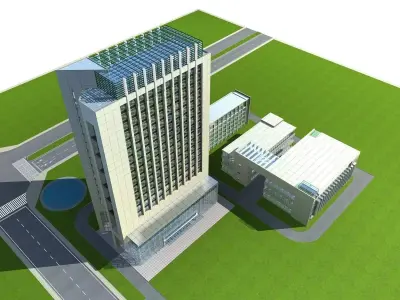 Office Building 3D model 487