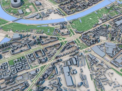 Moscow City Russia 3D model