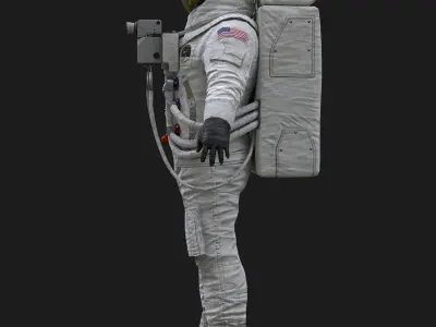 CS03 Space Suit LITE VERSION Low-poly 3D model