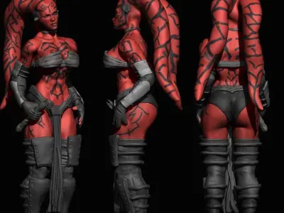 Darth Talon 3d print model 3D print model