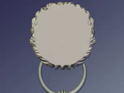 Lion Door knob 3D print model