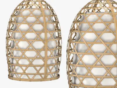 Bamboo lamp 3D model