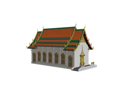 hor phra naga 3D model