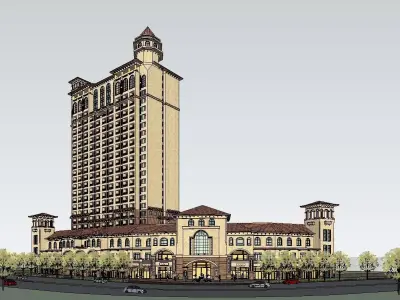 vacation spot-Resort-Fashion Leisure Hotel-0185 3D model