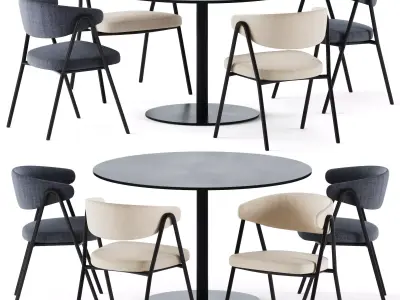 Dining T-Table by Tribu 3D model
