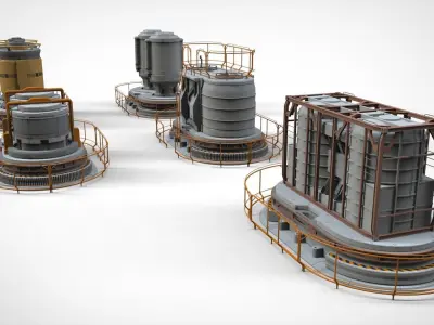 Sci Fi Modular Environment 7 3D model