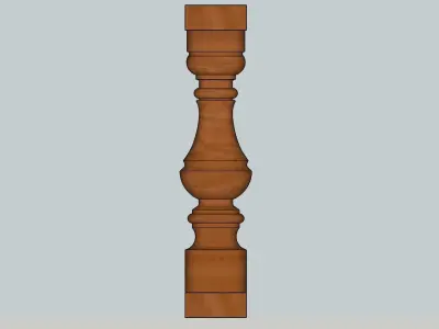 Baluster 3D Model Download 3D model Sketchup 3D model 3D model