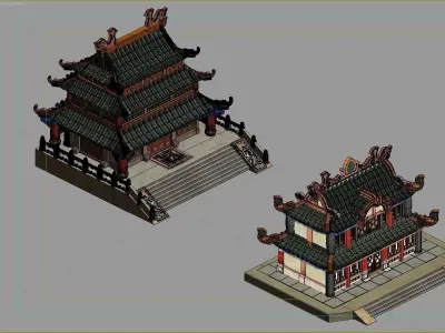 Ancient Architecture 3D model 16
