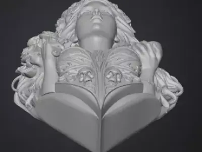 Persephone Goddess Pendant 3D Printable Model 3D print model