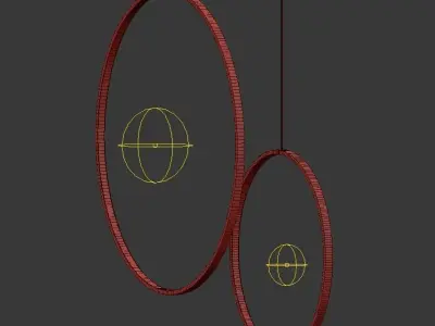 Hoop pr S Hanging Lamp by Forstlight 3D model