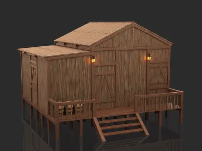 Medieval Fantasy House 06 3D model
