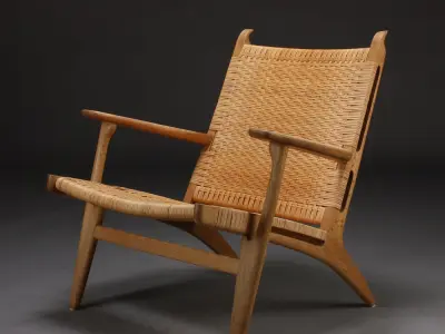 H J Wegner armchair  CH-27 3D model