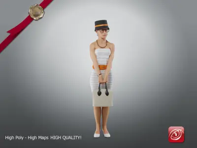 Casual Female A CC 21 30 007 3D model