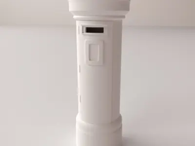 London Post Box 3D model