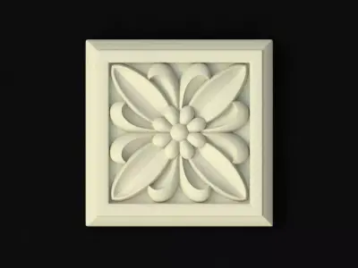 rosette flower 3D model 31